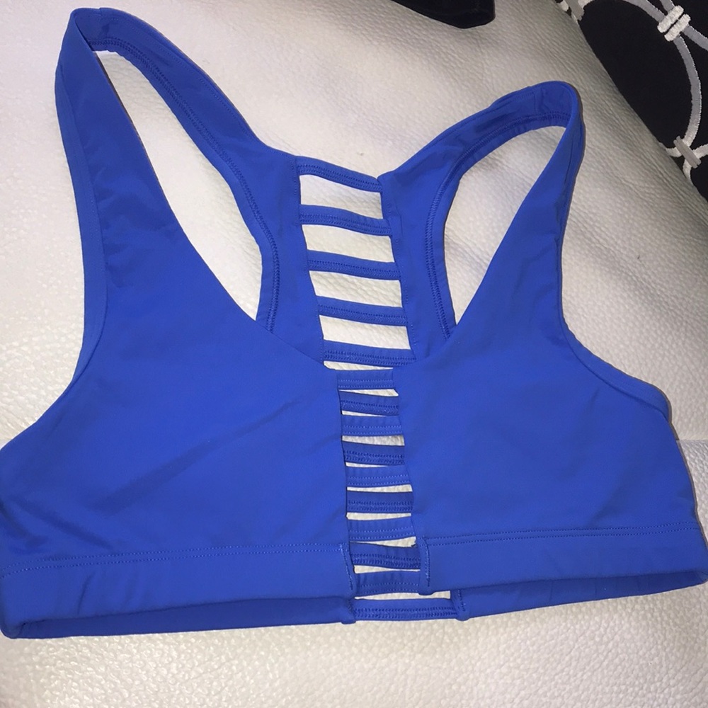 Pink sports bra